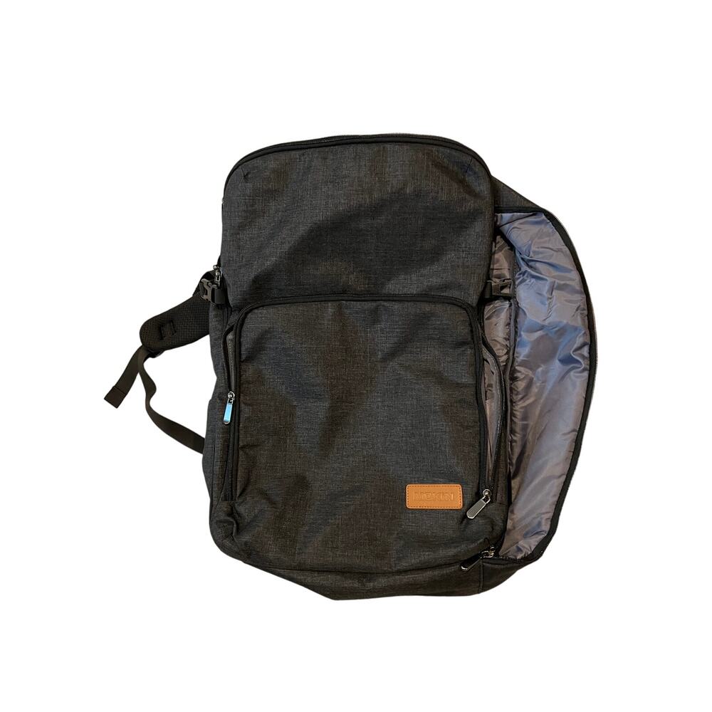 Mokin Gray Clamshell Computer Backpack XL